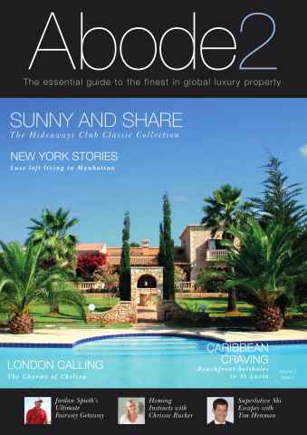 The luxury house with a swimming pool on the cover of the magazine.