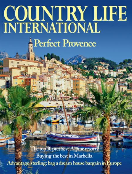 The seaside town on the cover of luxury travel magazine.